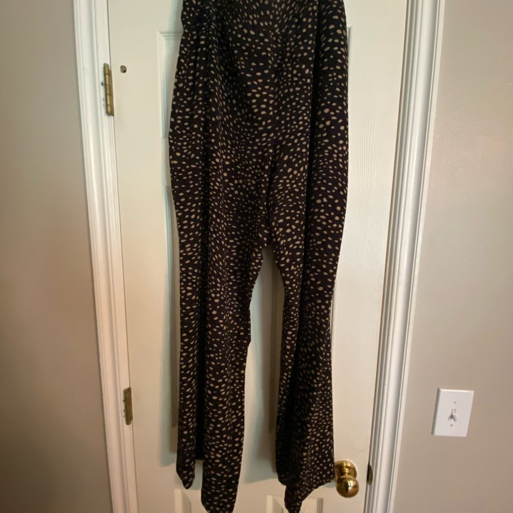 Cato Black and Cream Polka Dot Trousers